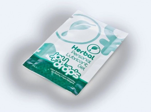 Пробник смазки на водной основе JoyDrops Herbal - 5 мл. - JoyDrops - купить с доставкой в Абакане
