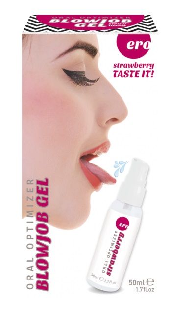 Увлажняющий гель для орального секса с ароматом клубники - 50 мл. - Ero - купить с доставкой в Абакане