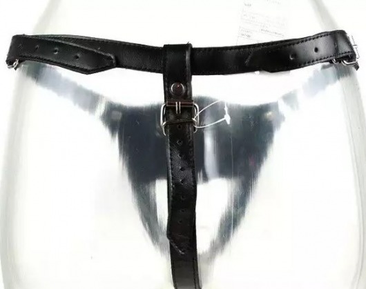 Страпон унисекс с гелевой красной насадкой-фаллосом - 16 см. - Подиум - купить с доставкой в Абакане