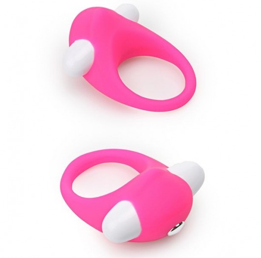Розовое эрекционное кольцо LIT-UP SILICONE STIMU RING 6 - Dream Toys - в Абакане купить с доставкой