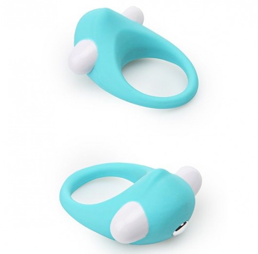 Голубое эрекционное кольцо LIT-UP SILICONE STIMU RING 6 - Dream Toys - в Абакане купить с доставкой