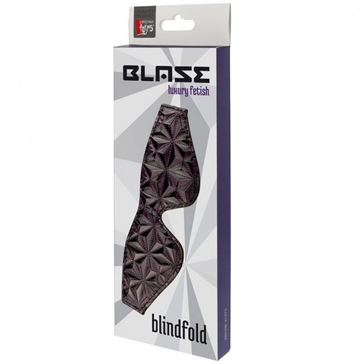 Фиолетово-черная маска BLAZE BLINDFOLD PURPLE - Dream Toys - купить с доставкой в Абакане