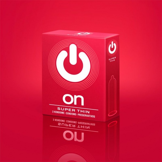 Супертонкие презервативы ON) Super Thin - 3 шт. - ON) - купить с доставкой в Абакане
