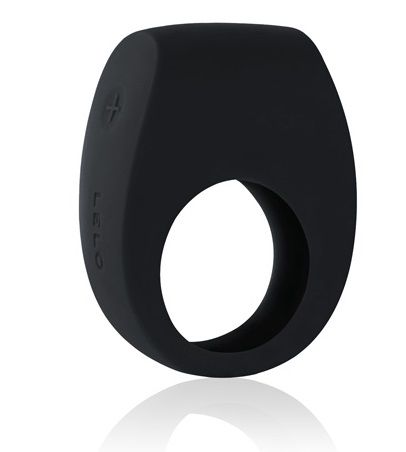 Чёрное эрекционное кольцо Tor 2 с вибрацией - Lelo - в Абакане купить с доставкой
