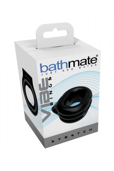 Чёрное эрекционное виброкольцо Stretch - Bathmate - в Абакане купить с доставкой