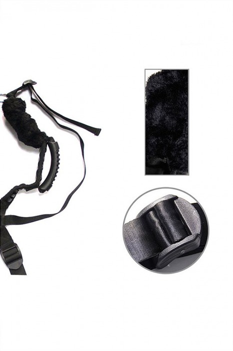 Чёрный бондажный комплект Romfun Sex Harness Bondage на сбруе - Romfun - купить с доставкой в Абакане