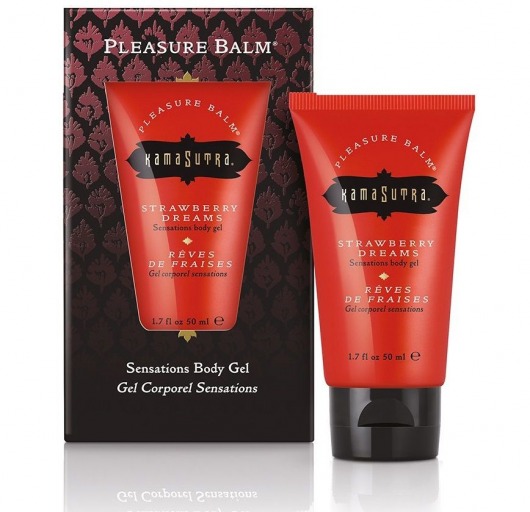 Гель Pleasure Balm Sensations STRAWBERRY DREAMS с ароматом клубники - 50 мл. - Kama Sutra - купить с доставкой в Абакане