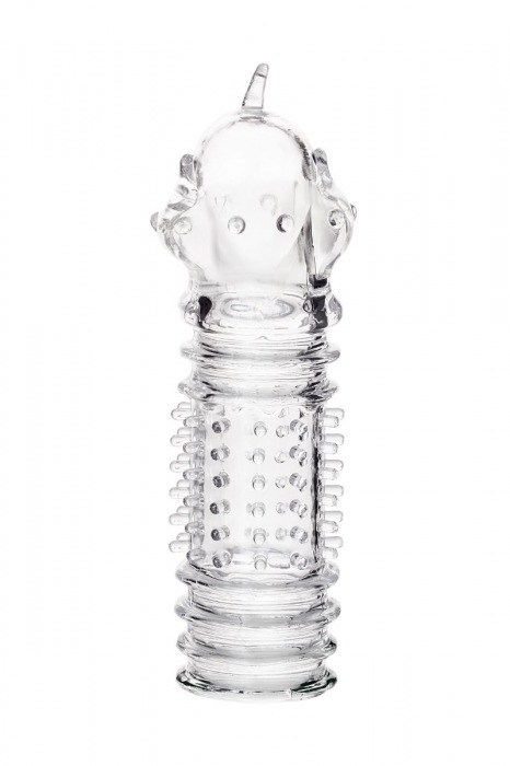 Прозрачная насадка на пенис TOYFA A-Toys с расширенной головкой - 15,3 см. - A-toys - в Абакане купить с доставкой