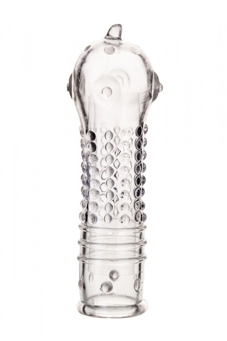 Прозрачная закрытая насадка на пенис TOYFA A-Toys - 14,7 см. - A-toys - в Абакане купить с доставкой