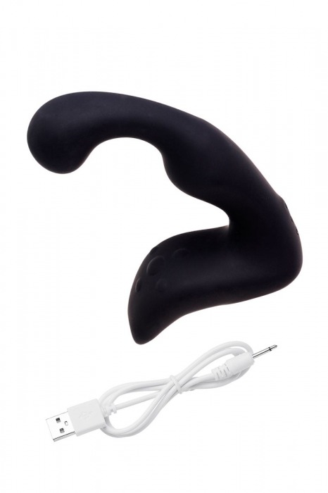 Чёрный изогнутый вибростимулятор простаты Erotist - Erotist Adult Toys - в Абакане купить с доставкой