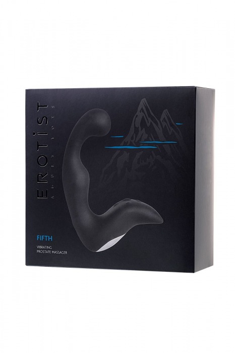 Чёрный изогнутый вибростимулятор простаты Erotist - Erotist Adult Toys - в Абакане купить с доставкой