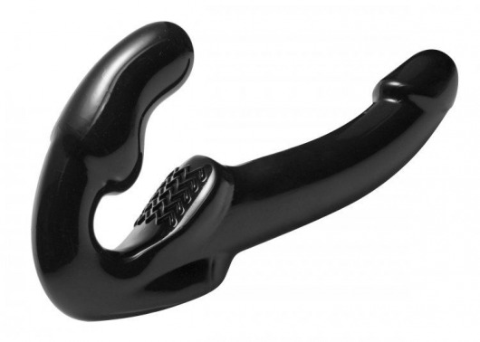 Чёрный безремневой страпон Revolver - XR Brands - купить с доставкой в Абакане