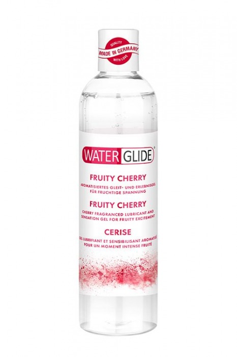 Лубрикант на водной основе с ароматом вишни FRUITY CHERRY - 300 мл. - Waterglide - купить с доставкой в Абакане