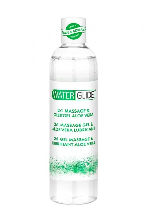 Гель-смазка 2-в-1 MASSAGE   LUBRICANT ALOE VERA - 300 мл. - Waterglide - купить с доставкой в Абакане