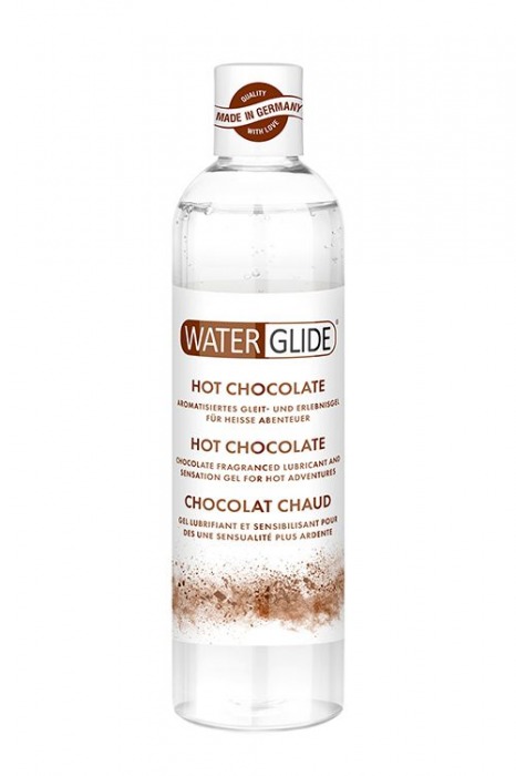 Лубрикант на водной основе с ароматом шоколада HOT CHOCOLATE - 300 мл. - Waterglide - купить с доставкой в Абакане