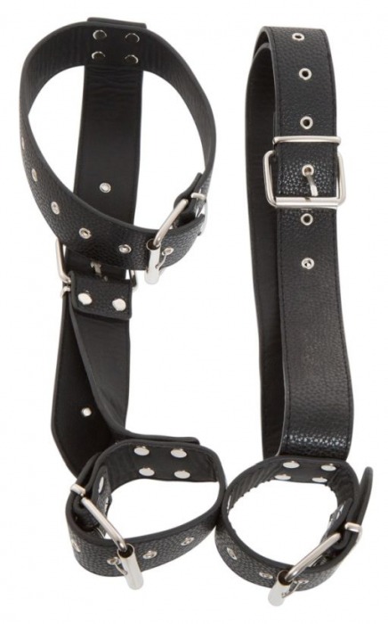 Фиксация на шею и запястья Bad Kitty Neck and Hand Restraints - Orion - купить с доставкой в Абакане