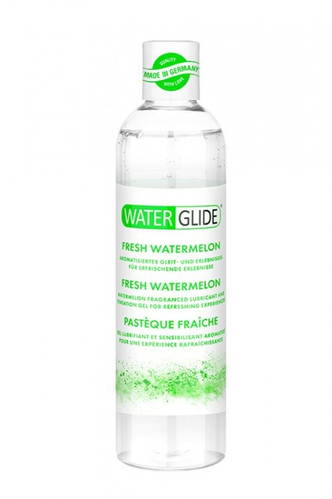 Лубрикант на водной основе с ароматом арбуза WATERGLIDE FRESH WATERMELON - 300 мл. - Waterglide - купить с доставкой в Абакане