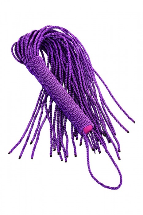 Сиреневый флоггер из веревки Theatre - 48,5 см. - ToyFa - купить с доставкой в Абакане