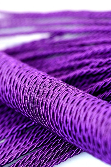 Сиреневый флоггер из веревки Theatre - 48,5 см. - ToyFa - купить с доставкой в Абакане