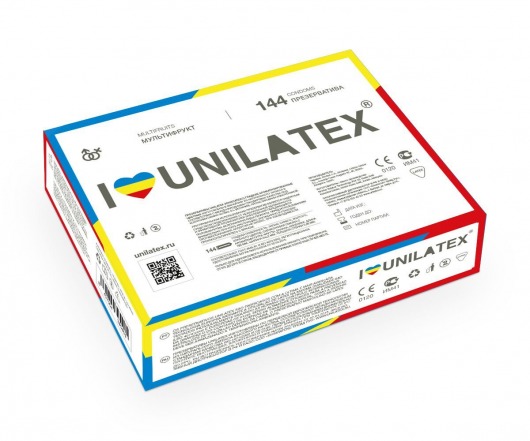 Разноцветные ароматизированные презервативы Unilatex Multifruits - 144 шт. - Unilatex - купить с доставкой в Абакане