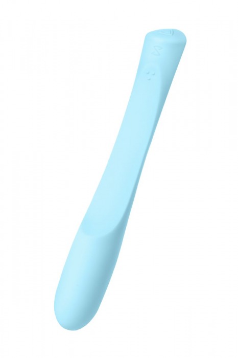 Голубой гибкий водонепроницаемый вибратор Sirens Venus - 22 см. - Sirens