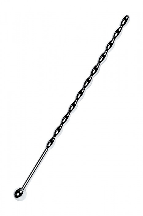 Серебристый длинный уретральный плаг-косичка TOYFA Metal - 15,7 см. - ToyFa - купить с доставкой в Абакане