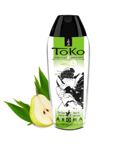 Интимный гель TOKO Pear   Exotic Green Tea с ароматом груши и зеленого чая - 165 мл. - Shunga - купить с доставкой в Абакане