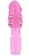 Стимулирующая розовая насадка с шишечками и шипами - 13,5 см. - Toyfa Basic - в Абакане купить с доставкой