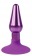 Фиолетовая конусовидная анальная пробка - 9 см. - Bior toys