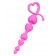 Розовая силиконовая анальная цепочка Sweety - 18,5 см. - ToyFa в Абакане Розовая силиконовая анальная цепочка Sweety - 18,5 см. - ToyFa