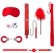 Красный игровой набор Introductory Bondage Kit №6 - Shots Media BV - купить с доставкой в Абакане