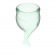 Набор зеленых менструальных чаш Feel secure Menstrual Cup - Satisfyer - купить с доставкой в Абакане