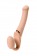 Телесный безремневой вибрострапон Silicone Bendable Strap-On M - Strap-on-me - купить с доставкой в Абакане