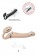 Телесный безремневой вибрострапон Silicone Bendable Strap-On M - Strap-on-me - купить с доставкой в Абакане