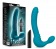 Бирюзовый безремневой страпон Luna Strapless Silicone Dildo - 22,86 см. - Blush Novelties - купить с доставкой в Абакане