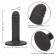 Черный анальный стимулятор 4.75” Ridged Probe - 12 см. - California Exotic Novelties - купить с доставкой в Абакане