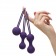 Набор из 3 фиолетовых вагинальных шариков Kegel Training Set - So divine