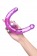 Фиолетовый двухсторонний фаллоимитатор с вибропулей - 35 см. - Toyfa Basic