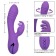 Фиолетовый вибромассажер-кролик с ротацией West Coast Wave Rider - California Exotic Novelties
