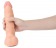 Телесный реалистичный фаллоимитатор REAL с трусиками для страпона - 24 см. - Real - купить с доставкой в Абакане