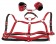 Красный комплект БДСМ-аксессуаров Harness Set - Orion - купить с доставкой в Абакане