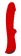 Красный вибромассажер 5  Silicone Wild Passion - 19,1 см. - Erokay