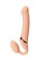 Телесный безремневой вибрострапон Vibrating Bendable Strap-On L - Strap-on-me - купить с доставкой в Абакане