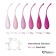 Набор из 6 розовых вагинальных шариков FemmeFit Pelvic Muscle Training Set - FeelzToys