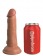 Кофейный фаллоимитатор 6  Silicone Dual Density Cock - 17 см. - Pipedream