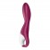 Малиновый вибромассажер для стимуляции G-точки Heated Thrill - 20,6 см. - Satisfyer купить в Абакане с доставкой в Orgasmix.ru Малиновый вибромассажер для стимуляции G-точки Heated Thrill - 20,6 см. - Satisfyer