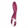 Малиновый вибромассажер для стимуляции G-точки Heated Thrill - 20,6 см. - Satisfyer купить в Абакане с доставкой в Orgasmix.ru Малиновый вибромассажер для стимуляции G-точки Heated Thrill - 20,6 см. - Satisfyer