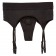 Черные трусики для страпона Thong with Garter размера S/M - California Exotic Novelties - купить с доставкой в Абакане