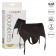 Черные трусики для страпона Thong with Garter размера S/M - California Exotic Novelties - купить с доставкой в Абакане