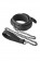 Черный ошейник с поводком COLLAR LEASH DIAMOND - Dream Toys - купить с доставкой в Абакане